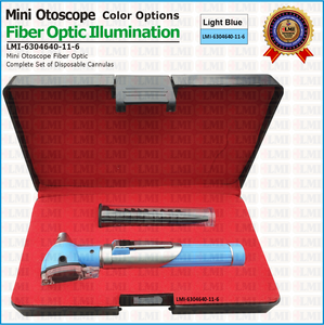 Otoscopio de fibra óptica azul para diagnóstico, herramienta de fácil uso para la práctica médica, precio mayorista - Product Image 4