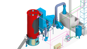Calentador de Aceite Térmico de Biomasa 18 Millones Kcal/h |   Calentador de Agua Industrial con Tubo de Vapor, Sistema de Control PLC, Alta Presión, 300°C - Product Image 2