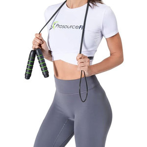 Adjustable Steel Wire Jump Rope <b>Ball</b> Bearing Foam Handle Tangle Free for Home Workout Neon Green Gym <b>Exercise</b> Jumping Rope - Product Image 3