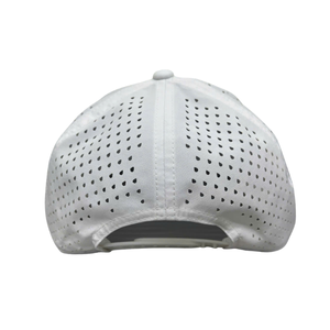 5-Panel Blank Structured Golf Cap Custom Embroidery Logo Image Sporty Laser Cut Hole Waterproof Breathable Rope Baseball Caps - Product Image 4