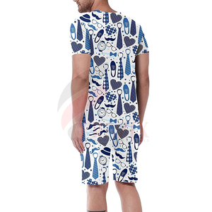 Best quality Selling Casual 2-Piece Men's T-Shirt and Shorts <b>Set</b> 100% Cotton Oversize Quick Dry Breathable High Quality OEM - Product Image 2