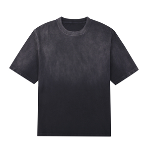 Unisex Acid <b>Wash</b> Graphic Vintage T-Shirts Wholesale 100% Cotton Men's Oversized 300Gsm Jersey Streetwear Plus Size Option - Product Image 4