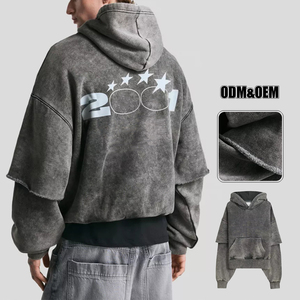 เสื้อผ้าฝ้ายแท้ 100% คุณภาพสูง ปี 2026 สวมใส่สบาย พิมพ์ลายซิลค์สกรีนตามสั่ง สำหรับฤดูหนาว เป็นมิตรกับสิ่งแวดล้อม ล้างด้วยกรด ตกแต่งด้วยคริสตัล แบบวินเทจ - Product Image 4