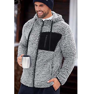 New Style Men's Full Zip Cordura Polyester <b>Micro</b> Polar <b>Fleece</b> <b>Jacket</b> Custom Logo Breathable Windproof Winter Outerwear Casual - Product Image 5