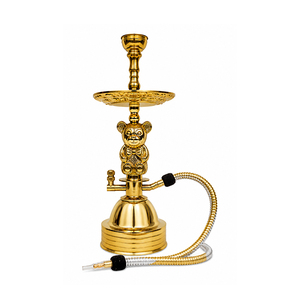 Nouveauté Farida Hookahs : Chicha de Luxe Sculptée avec Finition Laquée Dorée, Modèle Ours Unique, Qualité Supérieure, Meilleure Vente - Product Image 1
