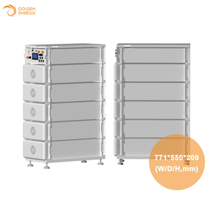 Batterie au lithium LiFePO4 Goldenenergix pour alimentation de secours solaire, montée sur rack, 51,2 V 314 Ah 16 kWh, haute tension - Product Image 5