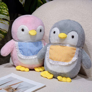 Almohada de Peluche Suave con Diseño de Pingüino, Rellena de Algodón PP, para Aliviar el Estrés y Dormir, Muñeco de Peluche para Niños, Regalo - Product Image 4