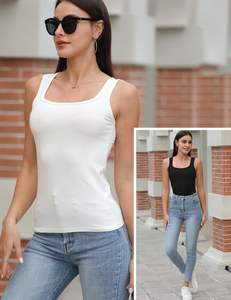 Camiseta sin Mangas para Mujer, Cómoda para el Día a Día, Tejido Suave y Elástico, Transpirable, Ligera, Tacto Suave, Movimiento Fácil, Corte Relajado, Informal - Product Image 4