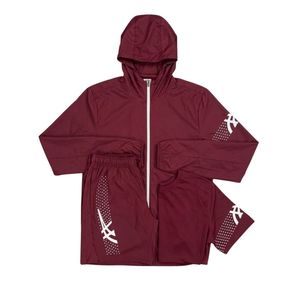Custom Logo Piece Breathable Windproof <b>Lightweight</b> <b>Summer</b> Windbreaker Full-Length <b>Jacket</b> Set Cargo Zip-Up Nylon Unisex Tracksuit - Product Image 1