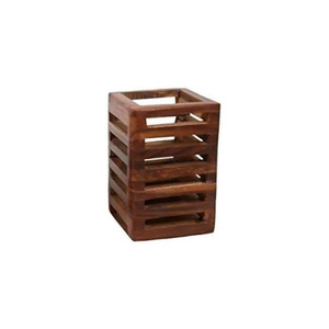 Contenedor de Escritorio Ecológico para la Escuela y la Oficina, Portalápices Estándar, Portaplumas de Madera Natural Artesanal - Product Image 5