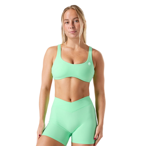 Soutien-gorge de sport sans couture Aurora Green pour femme, maintien élevé, extensible, pour yoga, gym, fitness, entraînement, avec rembourrage - Product Image 1