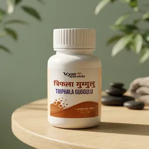Triphala Guggulu, Suplemento en Polvo de Extracto Herbal Ayurvédico en Botella, 100% Puro de Grado Alimenticio, 70% Apoyo para el Bienestar Digestivo - Product Image 3