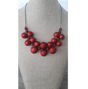 Conjunto de joyería de cuentas de alta calidad para mujer, conjunto de collar y pendientes de cristal en capas - Product Image 1