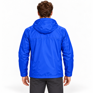 Veste d'hiver personnalisée coupe-vent et imperméable avec capuche, coque en polyester, fermeture éclair sur le devant, poche, légère, pour l'extérieur - Product Image 6