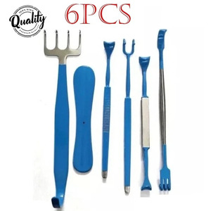 JAMSO INDUSTRIES Ensemble de rétracteurs chirurgicaux isolés 6 pièces Instruments de chirurgie plastique bleus Classe I Manuels Usage hospitalier Modèle - Product Image 6