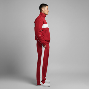 High Quality Custom Made Windproof custom screen Printed logo men's <b>Tracksuit</b> 2 tone Eco-Friendly Regular fit men's 2 piece set - Product Image 4