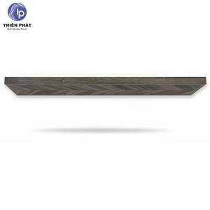 Juego de 2 Estantes Flotantes de Madera de Acacia Chevron con Acabado Mocha para Decoración del Hogar - Product Image 3