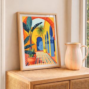 Cadre photo en bois fait main, style vintage moderne, rectangulaire vertical, couleur pleine, écologique, durable, décoration murale, présentoir d'art - Product Image 6