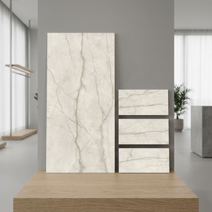 Foshan vente en gros 60X120cm Surface de sculpture carreaux de porcelaine émaillée sol haute brillance 600x1200mm céramique décorative matériau en bois - Product Image 3