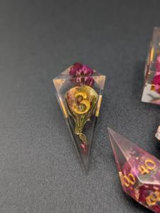 Jeu de dés en résine écologique, dés polyédriques en résine non toxique pour joueurs professionnels, dés de jeu de rôle de haute précision pour jeux de table - Product Image 3