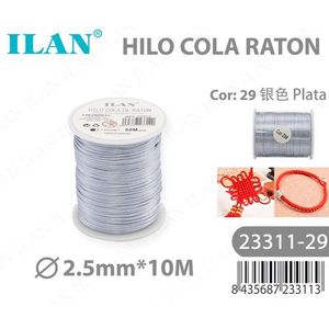 Hilo Cola Raton 2.5mm 10m Plata - Product Image 3