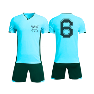 Fabricante y Proveedor de Uniformes de Fútbol Personalizados al por Mayor, Conjunto Completo de Camiseta y Pantalones Cortos de Fútbol, Sublimación de Secado Rápido - Product Image 5