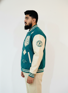 Chenille Letter Embroidery Patches Custom Logo College Leather Sleeve Wool Varsity Bomber Baseball Letterman <b>Jacket</b> Man - Product Image 3