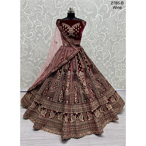 Nupcial Indio Desgaste Terciopelo Colecciones Para Novia Con Zarkhan Trabajo Por Fabzone - Product Image 1