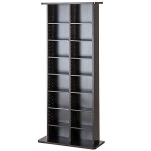 Moderno Gabinete de Almacenamiento para 8 Capas de DVD, con Capacidad para 464 CD y 16 Compartimentos Ajustables, Almacenamiento de Medios Protegido y Organizado - Product Image 1