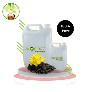 Aromaaz International Huile de graines de moutarde 100% pure naturelle pressée à froid avec des bienfaits anti-âge pour les soins de la peau - Product Image 4