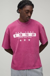 mens oversized boxy fit t shirt drop shoulder loose fit heavy cotton streetwear <b>tshirt</b> export quality supplier - Product Image 3