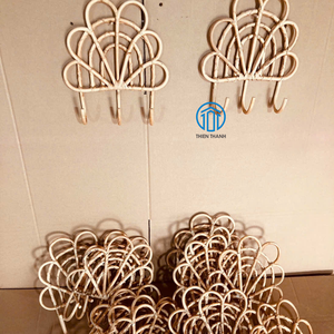New Arrival Rattan Wall Hanging <b>Hook</b> Shell Shape Handmade Eco Friendly Wall Decor Wholesale Bulk Supplier Kids Room Organizer - Product Image 2
