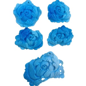 Hạt Đá Quý Hoa Đá Quý <span class=keywords><strong>Arizona</strong></span> Ngọc Lam Khắc Hạt Đá Ngọc Lam Tự Nhiên Hoa Ngọc Lam - Product Image 1