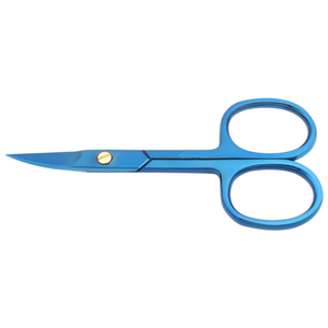 Ciseaux à cuticules professionnels de qualité supérieure avec logo personnalisé, lame droite, pointe acérée, en acier inoxydable et plastique, pour la beauté - Product Image 3