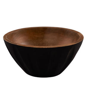 Bol en bois naturel fait main de qualité supérieure pour servir des salades et des fruits, décoration de table de cuisine, style américain écologique pour les fêtes - Product Image 1