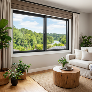 Fenêtres coulissantes horizontales insonorisées en alliage d'aluminium à écran pliant pour maison résidentielle Toan Cau, villa moderne, fenêtre en aluminium - Product Image 1