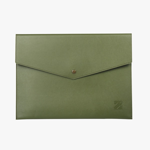 Bolso de mano de cuero opaco estilo empresarial para documentos y contratos - Product Image 4