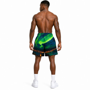 Pantalones Cortos de Baloncesto Ecológicos con Estampado por Transferencia de Calor Personalizados para Hombre, Transpirables, de 180g, con Bolsillos, Deportivos, OEM, Anti-UV - Product Image 4