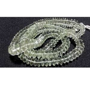 ลูกปัดอเมทิสต์สีเขียวธรรมชาติทรงเหลี่ยม ครึ่งเส้น 60 เม็ด สำหรับทำเครื่องประดับ - Product Image 3