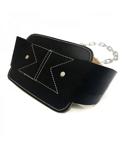 Ceinture de musculation en cuir avec chaîne en acier pur de haute qualité pour la musculation et l'exercice physique - Product Image 3