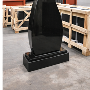 Absolute Black Premium Modern Polished Big Slab Granite Monuments Tombstones <b>Memorials</b> Thick Tiles - Product Image 6