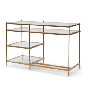 Antique Metal Coffee <b>Table</b> <b>With</b> Marble Top Decorative Furniture Item For Elegant Home Living Room Arrangements - Product Image 2