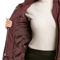 Manteau matelassé élégant pour femme, 470 GSM, léger, isolé, veste d'hiver, softshell, chaud, à capuche, décontracté, pour l'extérieur, OEM
