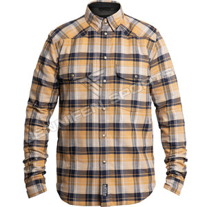 เสื้อเชิ้ตผ้าฝ้ายฟลานเนล 100% สำหรับขี่มอเตอร์ไซค์ แขนยาว ระบายอากาศได้ดี บุด้วยอะรามิด ประดับลูกปัด พร้อมปักโลโก้ตามสั่ง คุณภาพสูง ขายส่ง - Product Image 1