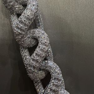 สร้อยคอเทนนิสแบบกำหนดเองได้ ประดับเพชรคุณภาพสูง เงินแท้ 925  ประดับมอสซาไนต์เจียระไนแบบเหลี่ยม - Product Image 5