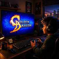 Golden Dragon Game Software Platform Distributor Golden Dragon Orion Star Panda Master Skill Games-Creative Sports Metal