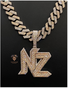 Collar de Cadena Cubana de Moissanita de Calidad de Exportación, Plata de Ley 925, Diamante VVS, Joyería Hip Hop para Uso en Fiestas, Disponible para la Venta - Product Image 4