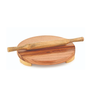 Acacia Wood <b>Rolling</b> Pin and Board Pastry Boards Food Grade Kitchen Baking <b>Tools</b> <b>Rolling</b> Pin Wood Dough Roller Pins - Product Image 2