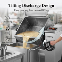 Commerciële inductie kantelpan 80L-300L kookpan kantelbraadpan elektrische braadpan voor restaurant hotel apparatuur