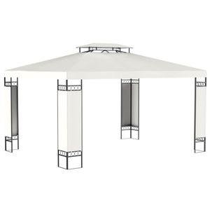 Gazebo de jardin en acier avec écran, 12,9 pieds x 9,6 pieds, abri extérieur portable - Product Image 3